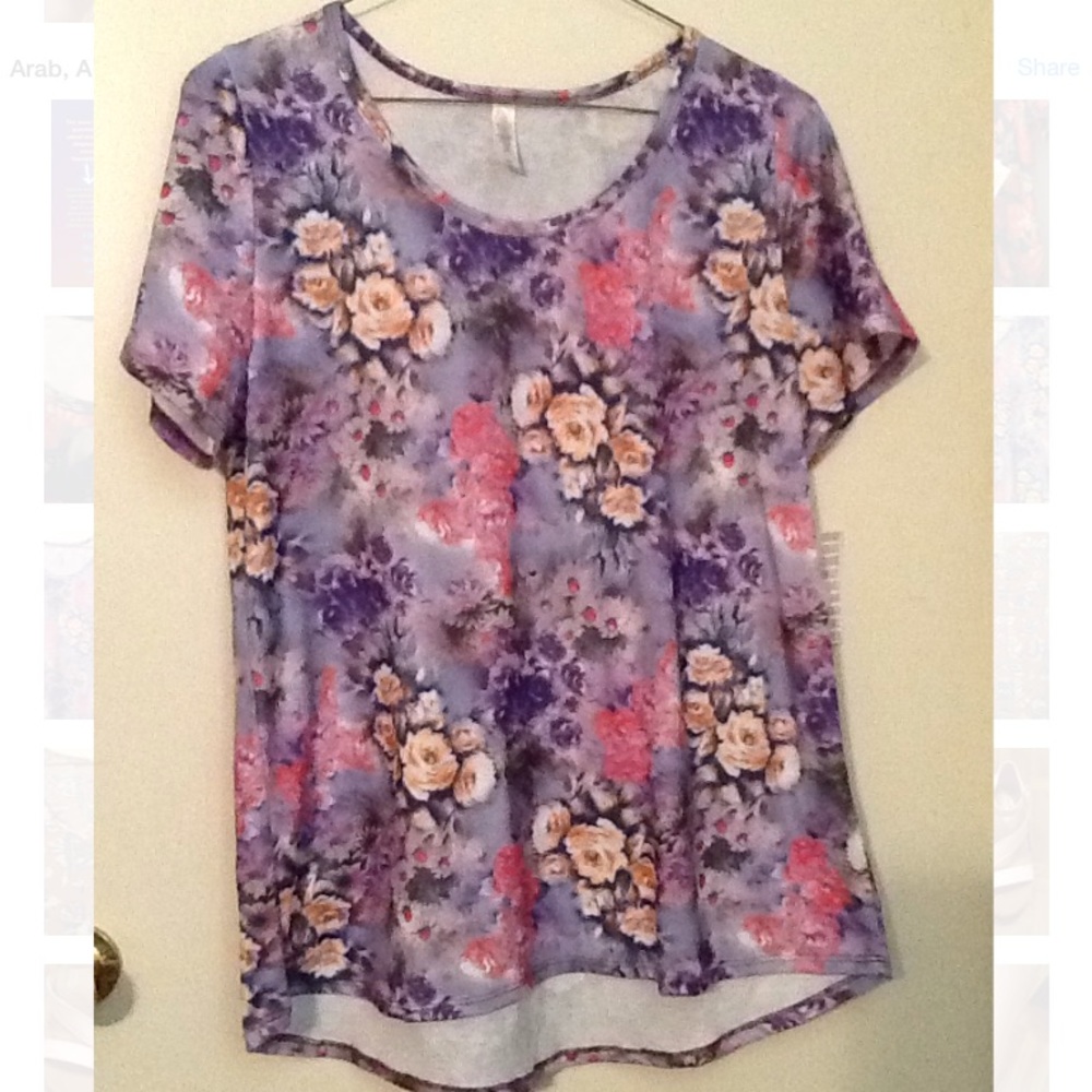 Purple Floral Classic Tee